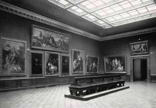 Aufstellung der Gemäldegalerie und der Skulpturensammlung im Kaiser-Friedrich-Museum, Raum 63, Gemälde von Peter Paul Rubens