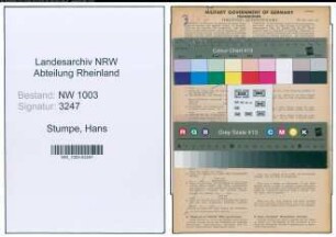 Entnazifizierung Hans Stumpe , geb. 02.10.1894 (Kaufmann)