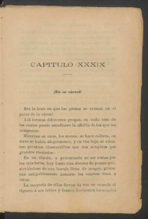 Capítulo XXXIX - ¡En la cárcel!