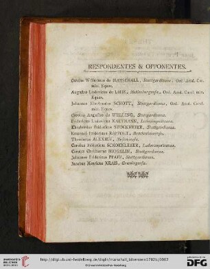 Respondentes & Opponentes