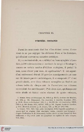Chapitre IX: Nymphées. Fontaines