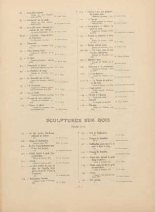 Sculptures sur bois. Planches 22 - 29