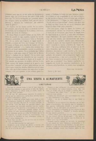 Una visita a Almafuerte : Lecturas