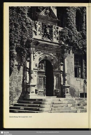 Quedlinburg, Rathausportal, 1616