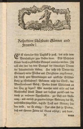 3-15, Respektive schätzbare Gönner und Freunde!
