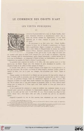 3: Le commerce des objects d'art et les ventes publiques, [4]