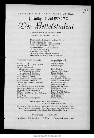 Der Bettelstudent