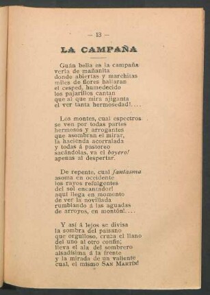 La campaña