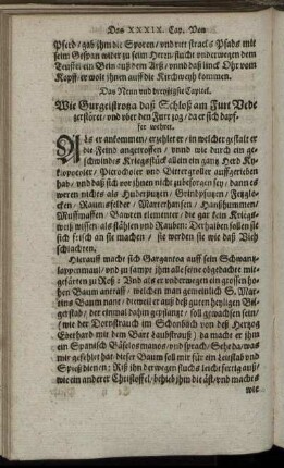 Das Neun und dreyßigste Capitel.