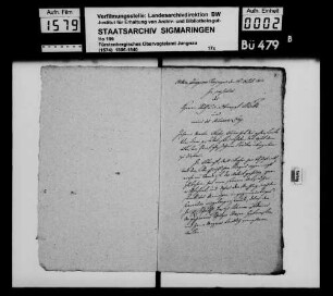 Inventar über das Vermögen des Johann Martin Dreher in Storzingen und Gutsübergabe an den Stiefsohn Johann Sauter