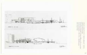 Kunstmuseum Berlin, Berlin-Tiergarten (Diplomarbeit bei Kurt Dübbers): Schnitte 1:200
