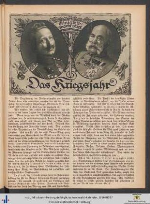 Das Kriegsjahr.
