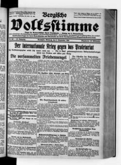 Bergische Volksstimme. 1917-1932