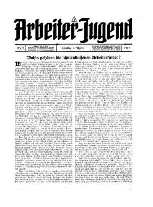 Wohin gehören die schulentlassenen Arbeiterkinder?