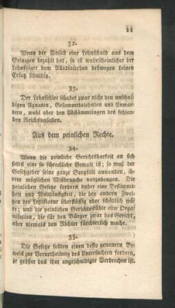 Aus dem peinlichen Rechte.
