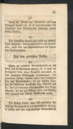 Aus dem peinlichen Rechte.
