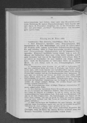 Sitzung am 22. März 1892.