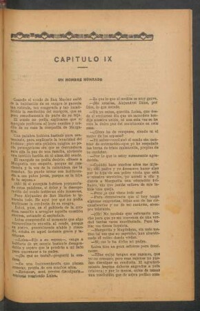 Capítulo IX - Un hombre honrado