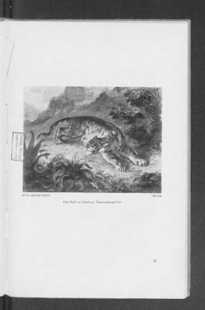 Eug. Delacroix, Tiger