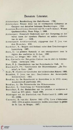 Benutzte Literatur