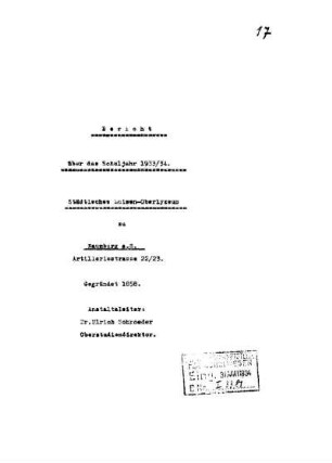 1933/34: Bericht ... - 1933/34