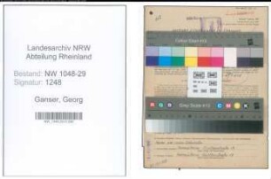 Entnazifizierung Georg Ganser , geb. 16.07.1913 (Beamter)