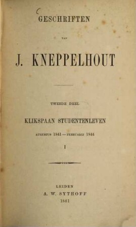 Geschriften, 2