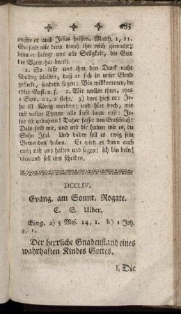 DCCLIV. Evang. am Sonnt. Rogate.