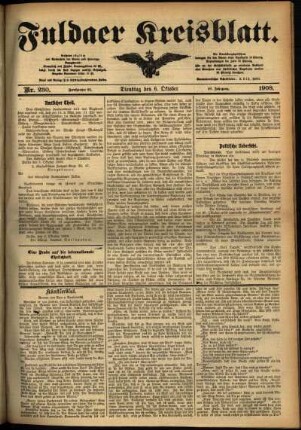 Ausgabe vom Dienstag, den 06. Oktober 1908.