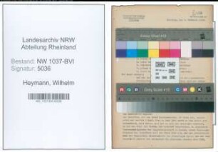 Entnazifizierung Wilhelm Heymann , geb. 20.04.1889 (Amtsbaumeister)
