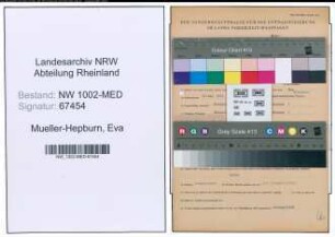 Entnazifizierung Eva Mueller-Hepburn , geb. 31.05.1922 (Medizinstudentin)