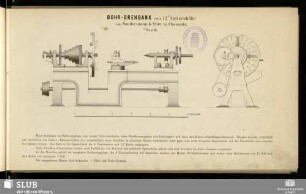 Bohr-Drehbank von 12" Spitzenhöhe : 1/15 nat. Gr.