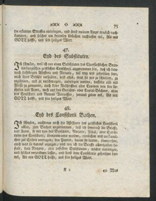 48. Eyd des Consistorii Bothen.