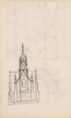 Kirche: Ansicht (aus: Skizzenalbum 3)
