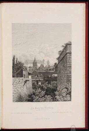 Die Burg von Nürnberg Vom Neuen Thor Aus. - Burg Nürnberg, Nürnberg
