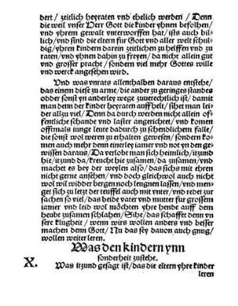 Was den kindern ynn sonderheit zustehe. X.