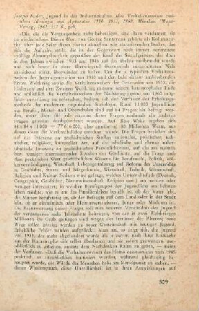509-510 [Rezension] Bader, Joseph, Jugend in der Industriekultur