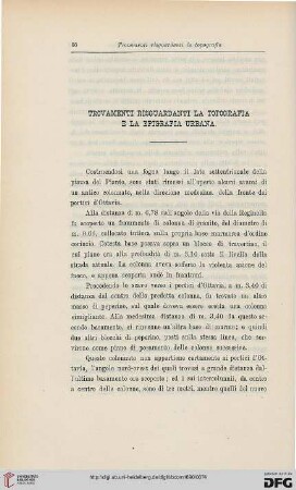 18: Trovamenti risguardanti la topografia e la epigrafia urbana, [41]