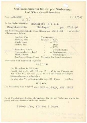 Böhm, Margarete