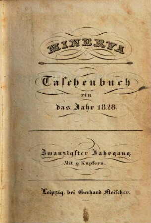 Minerva : Taschenbuch, 1828 = Jg. 20