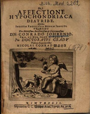 De Affectione Hypochondriaca Diatribe