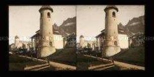 Wachtürme und Häuser von Cortina d Ampezzo