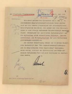 Äußerungen und Vorschläge zur Lösung der Reparationsfrage