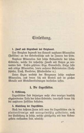 Katechismus der Bergbaukunde