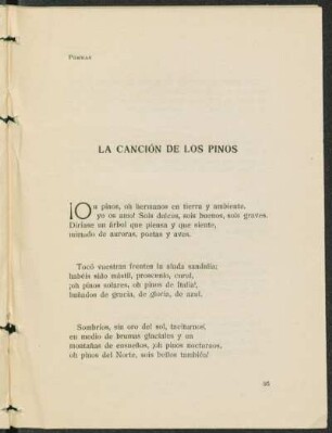 La canción de los pinos