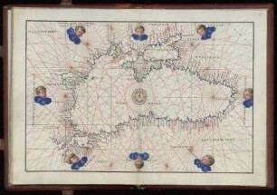 Schwarzes Meer : An den Rändern Putti (Haupt-Windrichtungen)