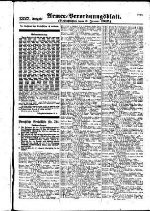 1327.Ausgabe. Mittwoch, 3. Januar 1917