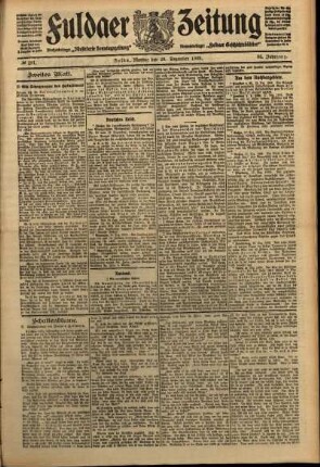 Zweite Ausgabe vom Montag, den 20. Dezember 1909.