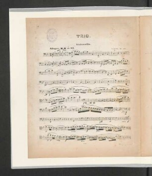 Trio. Violoncello.