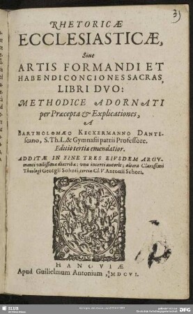 Rhetoricae ecclesiasticae libri duo